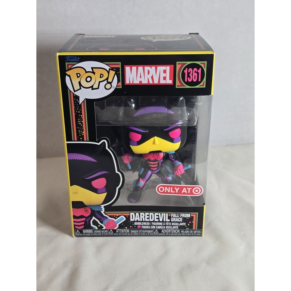Funko Pop Marvel Daredevil Fall from Grace #1361 Black Light Target Exclusive‎